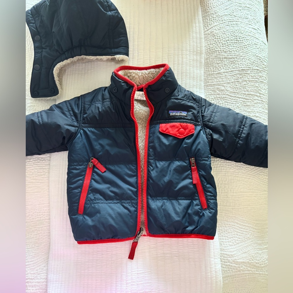 Patagonia Kids Jacket - Navy and Red